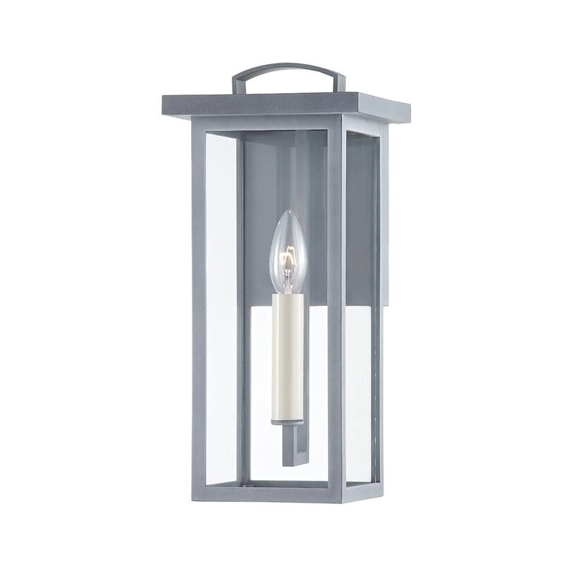 Eden 1 Light Small Exterior Wall Sconce - Weathered Zinc