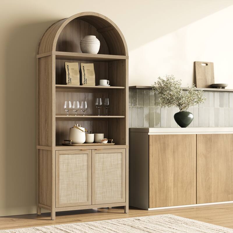 Ingenious Arc - Topped Multifunctional Storage Bookcase