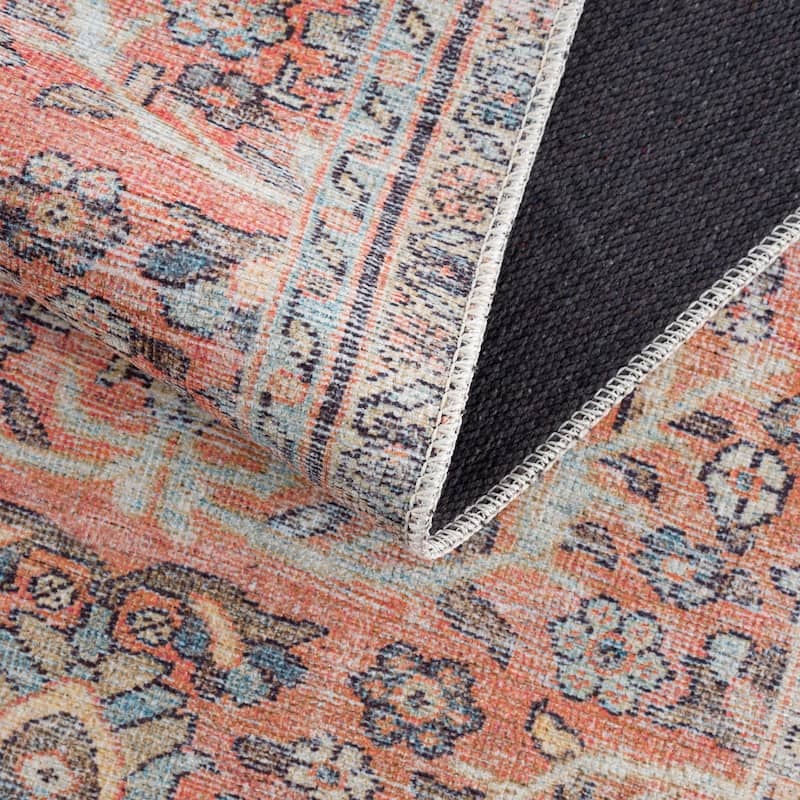 Hauteloom Georgia Machine Washable Persian Oriental Traditional Area Rug