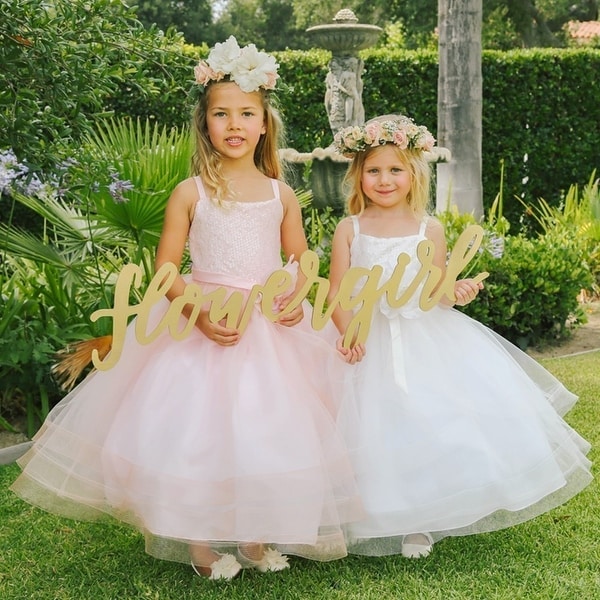 horse hair flower girl dress