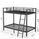 preview thumbnail 9 of 8, Twin Over Twin Metal Bunk Bed, Stable for All Ages