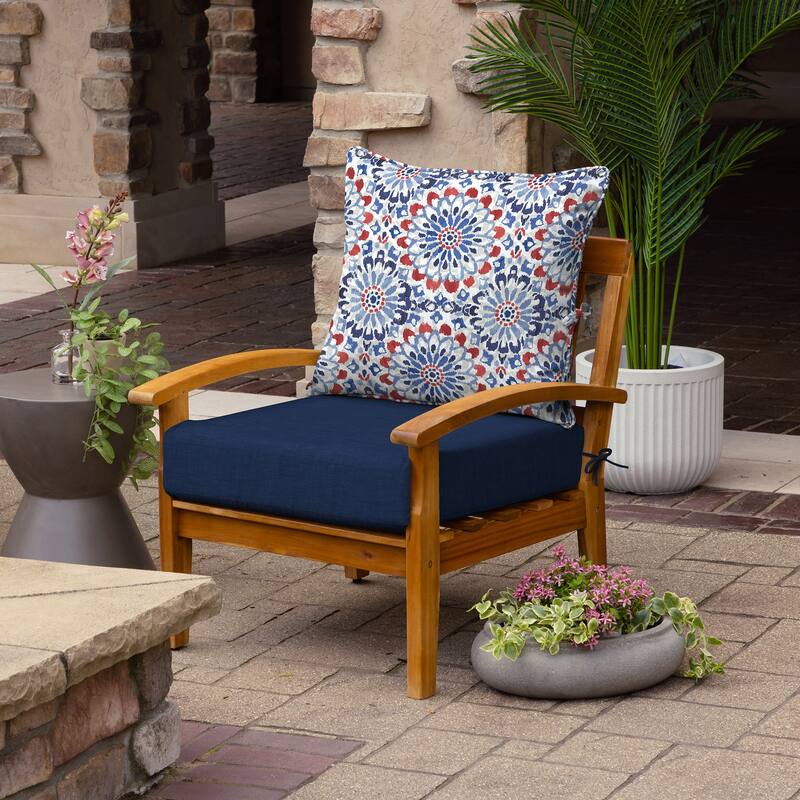 ARDEN Foam Outdoor Deep Seat Cushion Set, 24 x 24