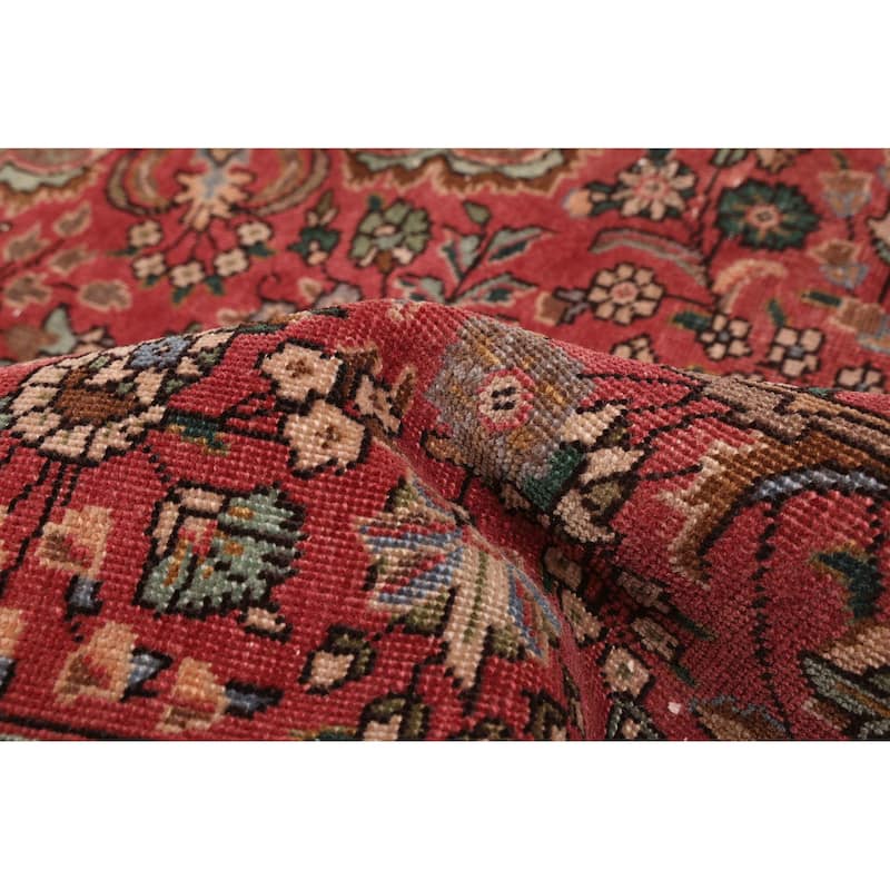 ECARPETGALLERY Hand-knotted Antalya Vintage Red Wool Rug - 7'8 x 10'6