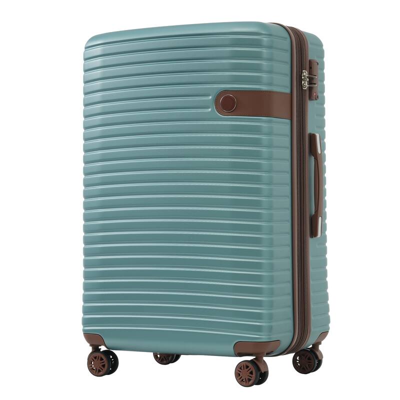 16/20/24/28 4-Piece Modern Expandable Luggage Sets with 4 Storage Bags, Swivel Wheels and TSA Lock for Boarding Travel, Blue