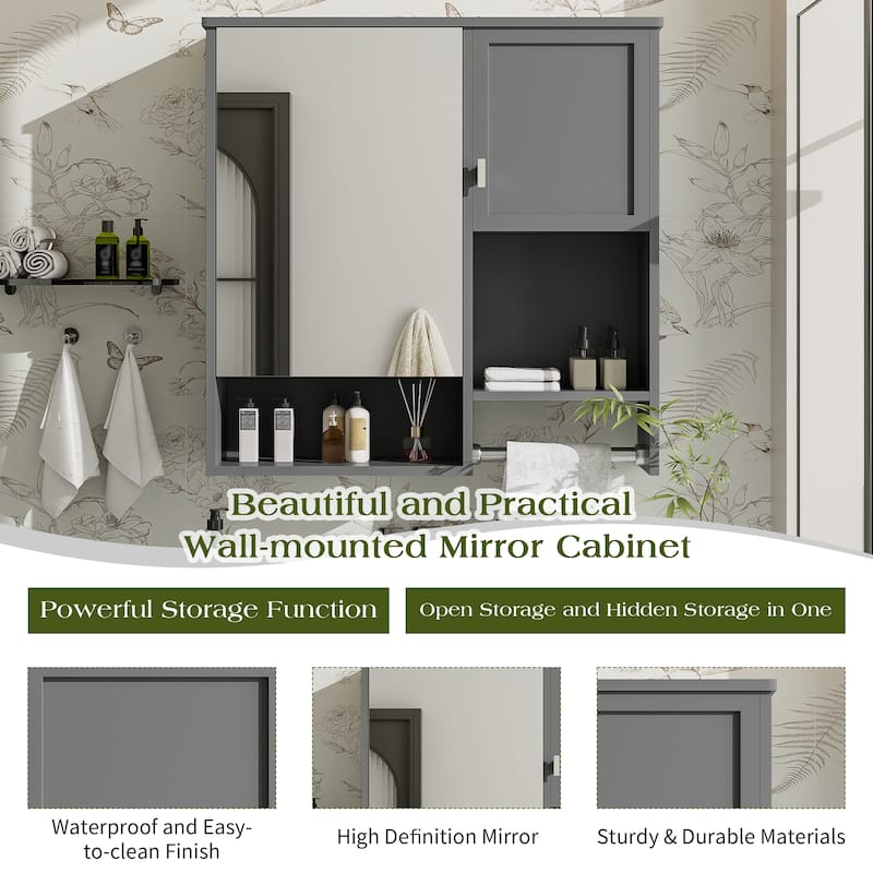 29'' x 28'' Modern Wall Mounted Bathroom Medicine Cabinet