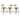 Tool Metal Stool with Black Seat (Set of 3)