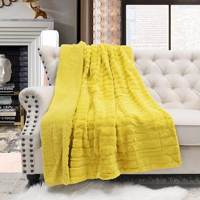 Solid Color SuperMink FauxFur Throw