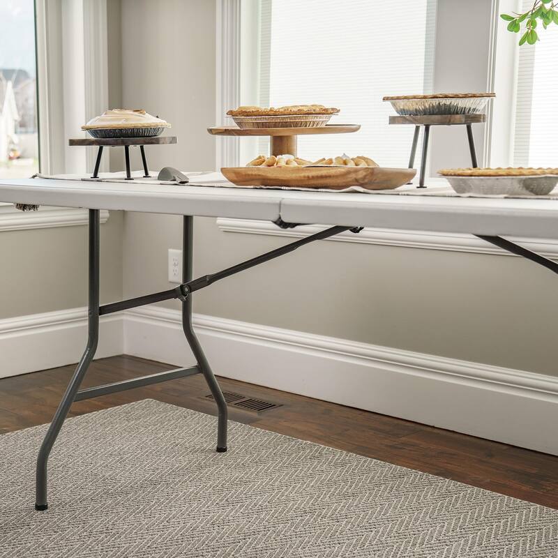 Peakform 6-Foot Centerfold Table, White