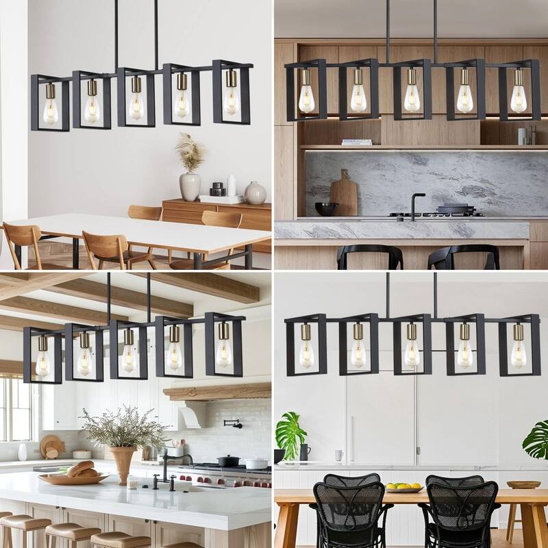 Kitchen Island Lighting Fixture, Dining Room 4 Lights Chandeliers