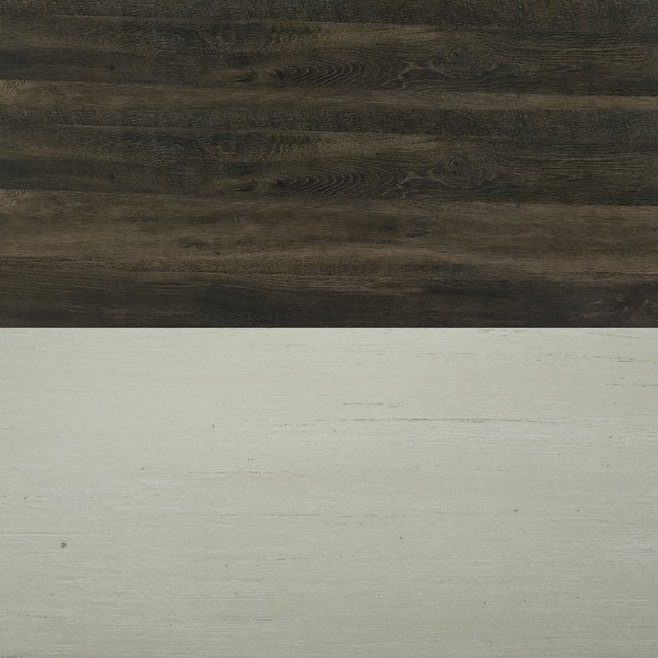 slide 2 of 11, Cottonwood Two-Tone TV Stand for TVs up to 60 inches Old Wood White