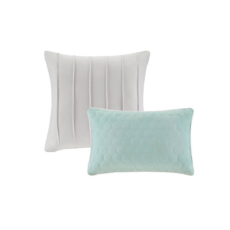 GDF Studio - Tinsley 8 Piece Pleated Microfiber Comforter Set