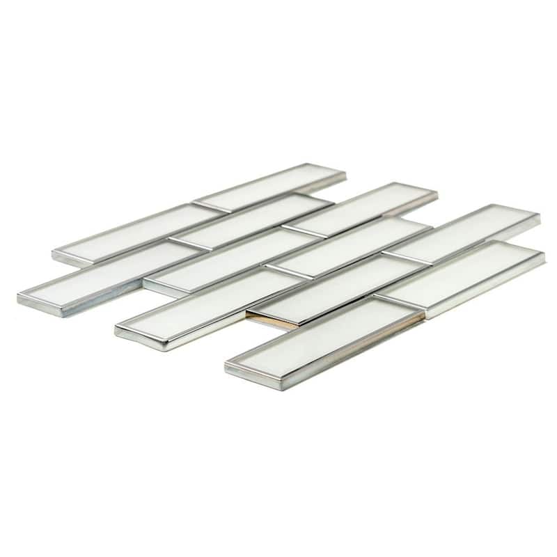Athena 2x6 Glossy Glass Subway Mosaic Tile - Wall, Backsplash