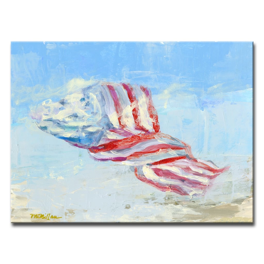 Wind Blown Flag' Ready2HangArt Canvas by Leslie Owens