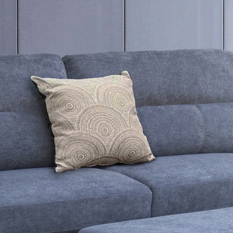 Diego 100"W Fabric Sectional Sofa with Right Facing Chaise, Storage Ottoman, and 2 Accent Pillows