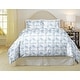 preview thumbnail 6 of 27, Pointehaven 180 GSM Cotton Flannel Cotton Flannel Oversized Duvet Set Full - Queen - Scenic Toile