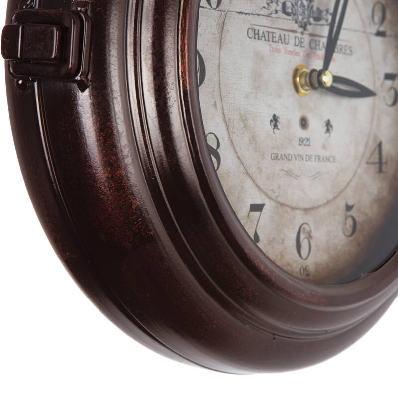 Double Sided Iron Wall Clock
