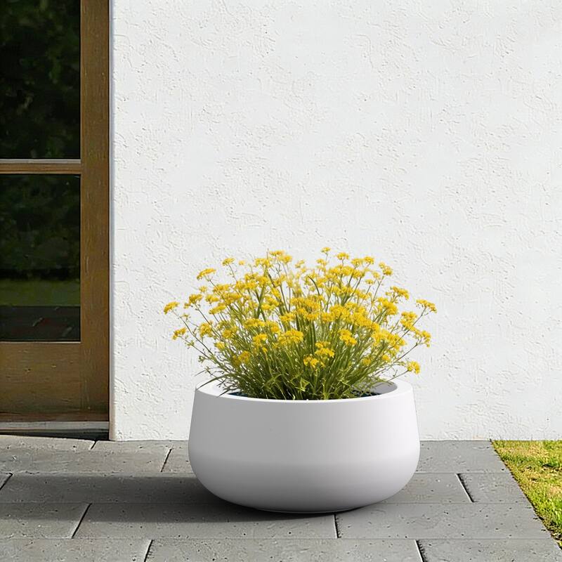 Concrete Round Planter / Pot Indoor & Outdoro Planter Bowl