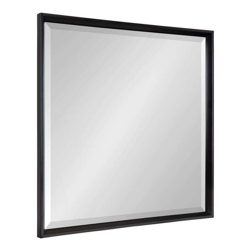 Kate and Laurel Calter Glam Framed Wall Mirror - 29.5x29.5 - Black