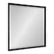 Kate and Laurel Calter Glam Framed Wall Mirror - 29.5x29.5 - Black