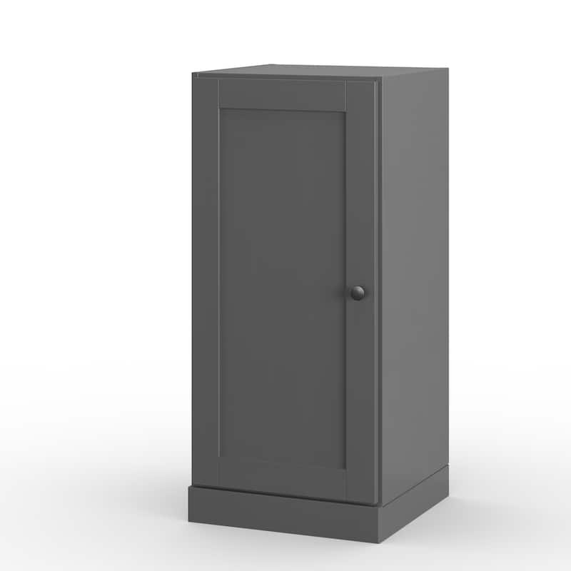 Palace Imports 100% Solid Wood 16.5" Bathroom Storage Cabinet with Shaker Door and Adjustable Shelves