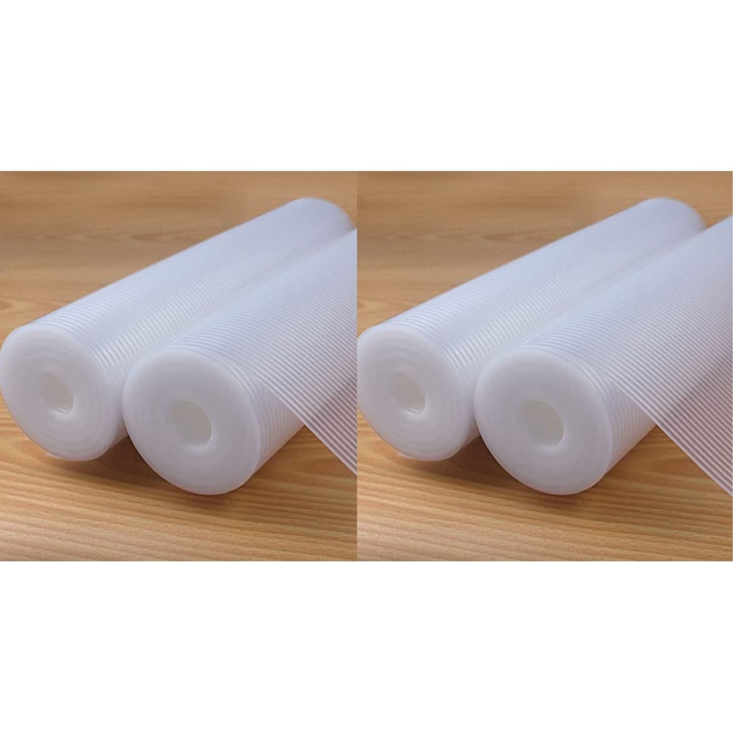 4 Roll Shelf Liner Non Adhesive Drawer Mat No Slip Grip Ribbed 12
