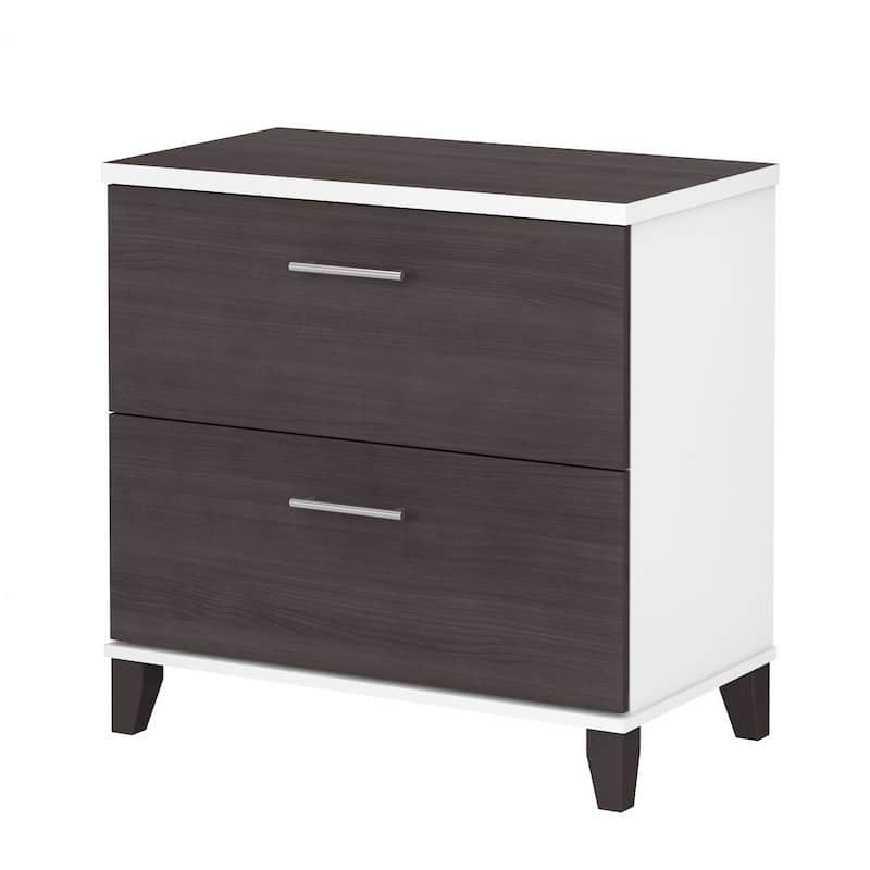 Bush Furniture Somerset 2 Drawer Lateral File Cabinet with Storage
