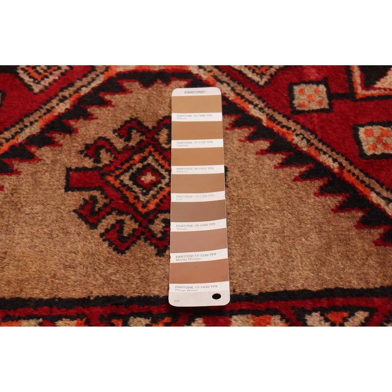 ECARPETGALLERY Hand-knotted Konya Anatolian Brown, Red Wool Rug - 3'8 x 6'9