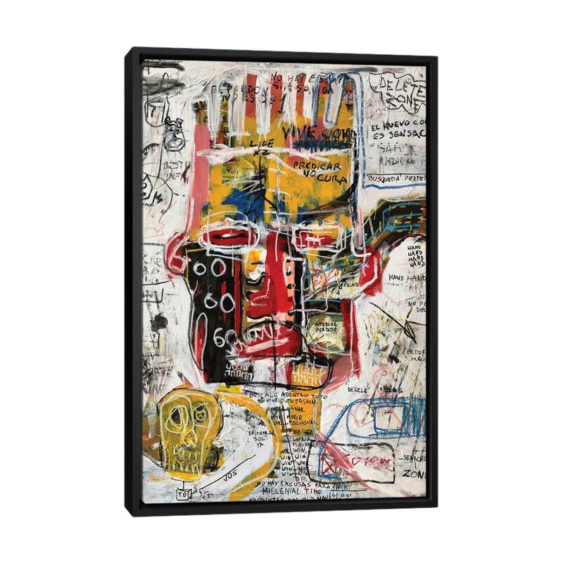 iCanvas "Delete Zone" by Diego Tirigall Framed Canvas Print - Black - 40x26