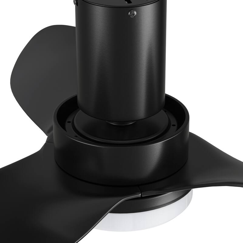 CARRO Haddington 36" ABS 3-Blade Indoor Ceiling Fan with Light and Remote Control - N/A