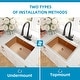 preview thumbnail 17 of 47, CB HOME Gold Kitchen Sink, 32" Rose Gold Undermount Kitchen Sink, Black Single Bowl Stainless Steel Kitchen Sink 16 Gauge
