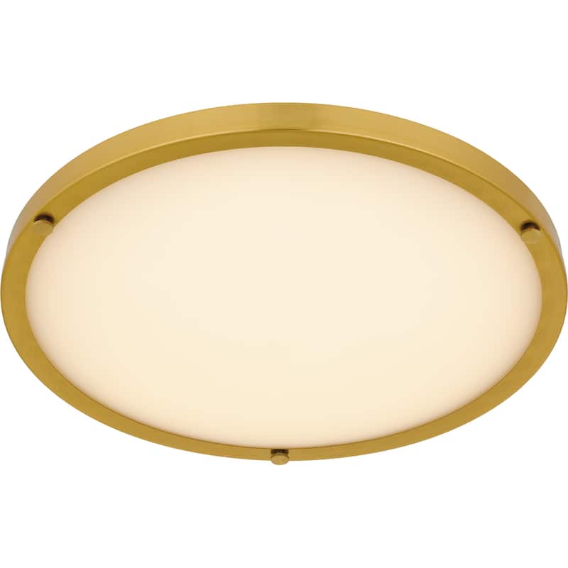 Donne Integrated LED Brushed Gold Semi-Flush Mount with CCT Switch