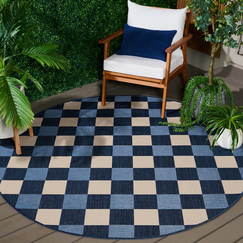 SAFAVIEH Courtyard Meryem Indoor/Outdoor Washable Backyard Patio Rug