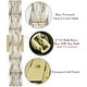 preview thumbnail 3 of 4, 6 light modern wall light crystal mounted wall sconce with gold finish