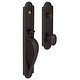 preview thumbnail 11 of 12, Baldwin Boulder Full Escutcheon Single Cylinder Handleset with Oval Oil Rubbed Bronze
