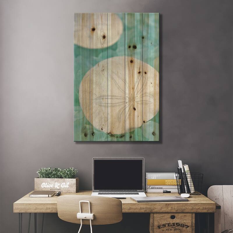 Seaglass 3 Print On Wood by Alan Blaustein - Multi-Color