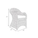 preview thumbnail 6 of 5, Natural Rattan Handwoven Wicker Armchair With Cushion by East at Main
