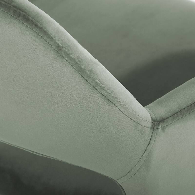 HomyLin Swivel Mid Back Upholstery Desk Chair with Rolling Casters