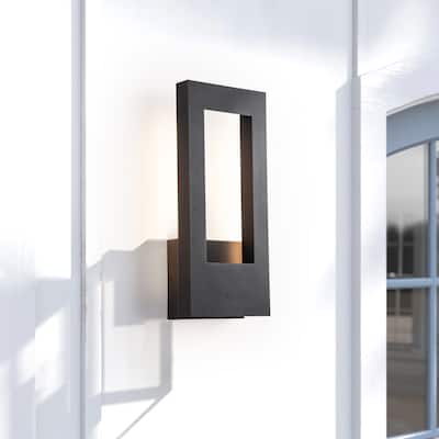 2-Light 24W Matte Integrate LED Outdoor Wall Sconce