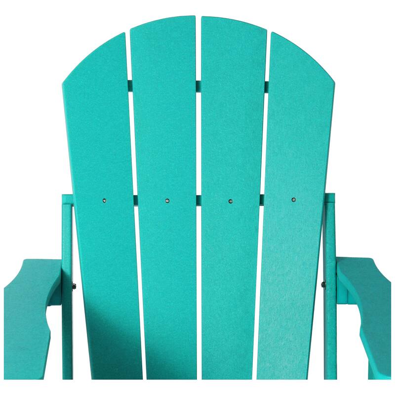 Laguna Outdoor Folding Adjustable Adirondack Chair with Cup Holder & Hideaway Ottoman