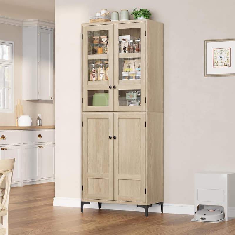 71 Inch Tall Storage Cabinet, 5 - Tier Kitchen Pantry Cabinet