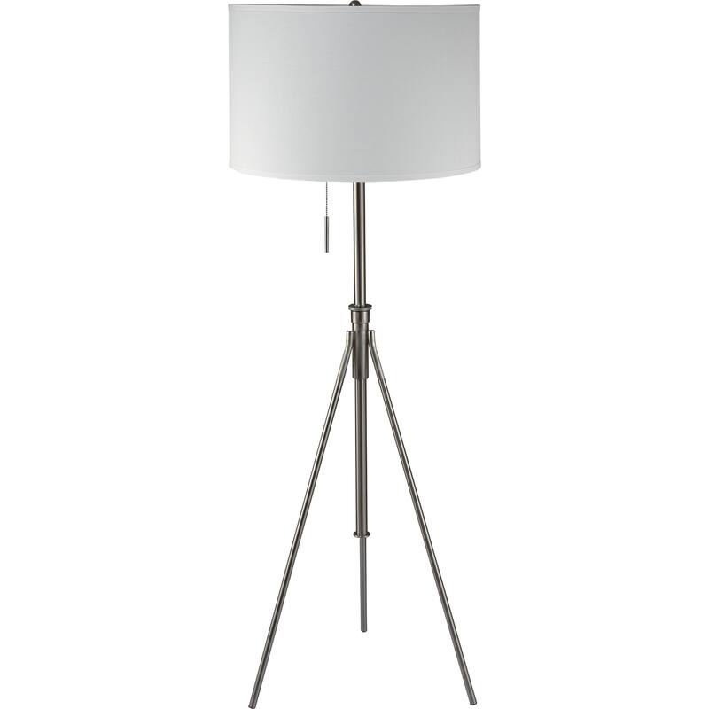 58" - 72"H Adjustable Tripod Floor - Brushed Nickel