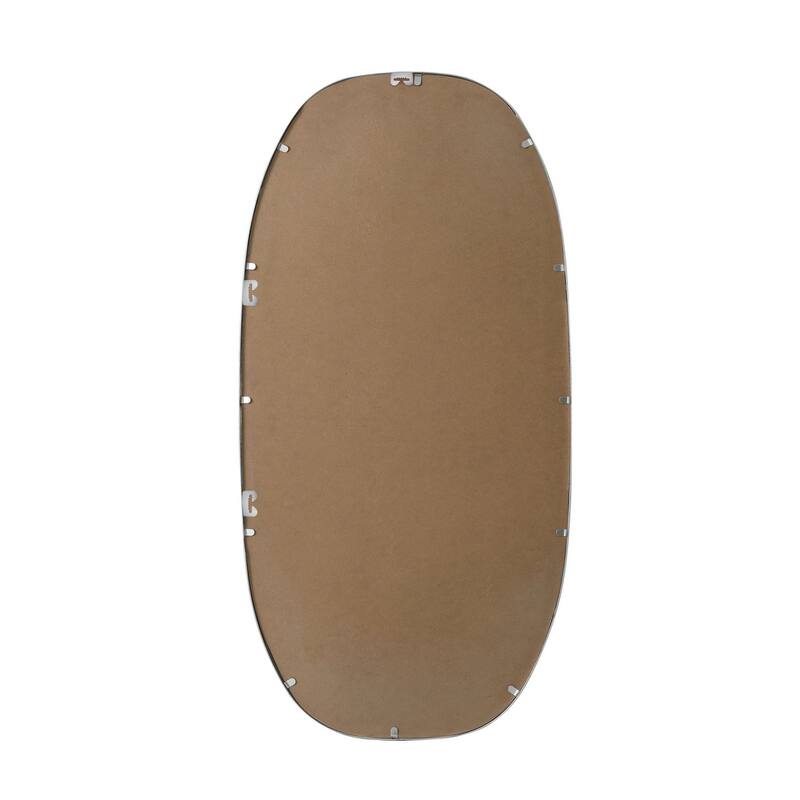Indigo Home Metal Frame Oval Mirror 24x48 Inch