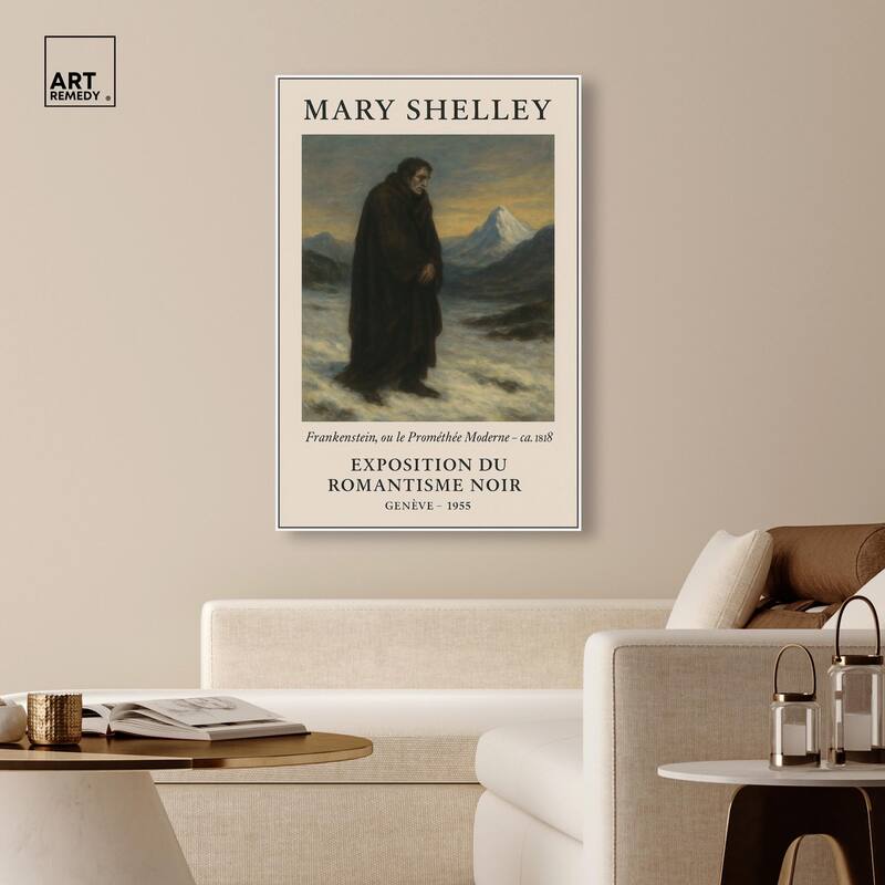 Mary Shelley Canvas by Art Remedy