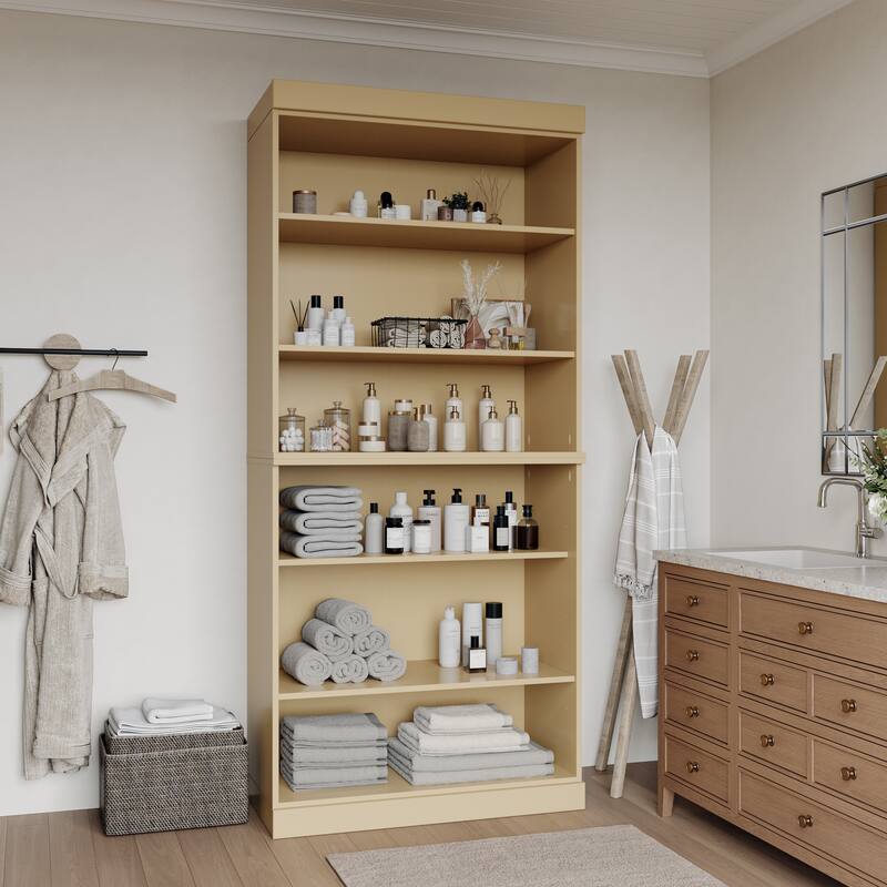 100% Solid Wood 32" Bathroom Cabinet with Optional Doors by Palace Imports - Yellow - No Doors