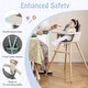 preview thumbnail 20 of 46, Costway 3 in 1 Convertible Wooden High Chair Toddler Feeding Chair - See Details