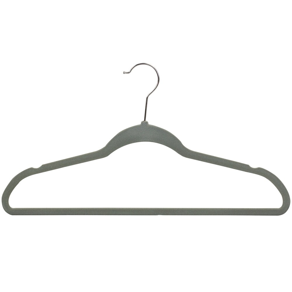 Flocked Velvet Suit Hanger, (Pack of 25), Grey - Bed Bath & Beyond