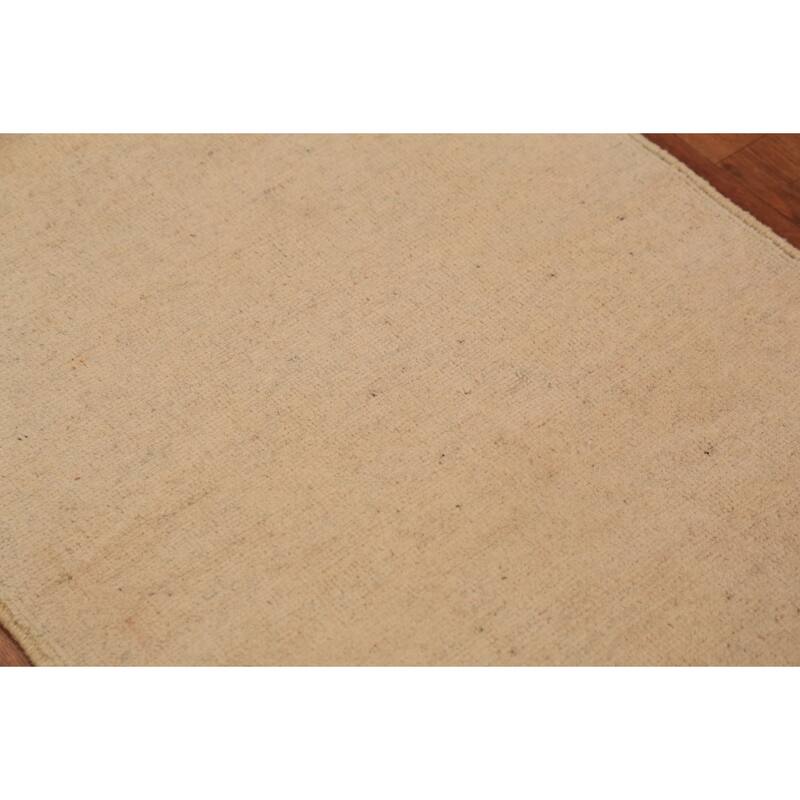 Gabbeh Oriental Foyer Rug Hand-Knotted Wool Carpet - 2'1"x 3'0"