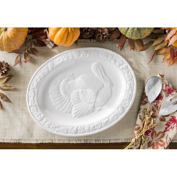 slide 2 of 2, Classic Italian 18-inch Turkey Platter