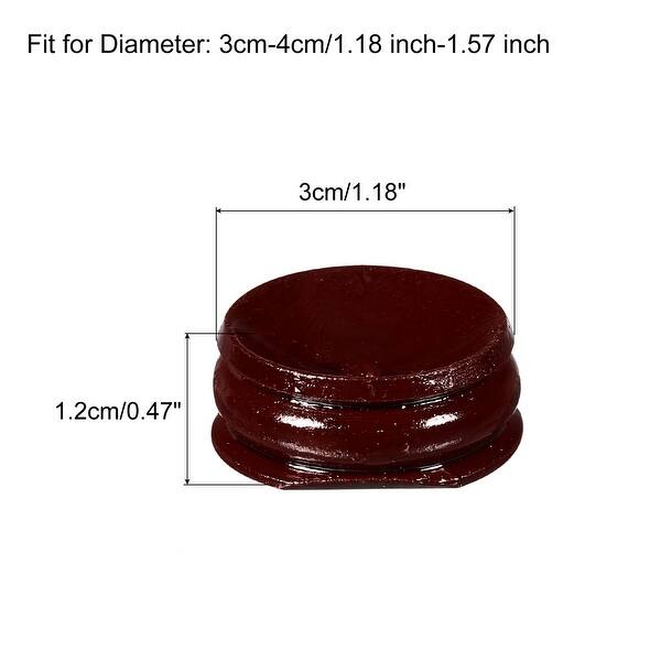 Wooden Ball Stand Displays Base 3-4cm Red for Crystal Ball Stone Pack ...