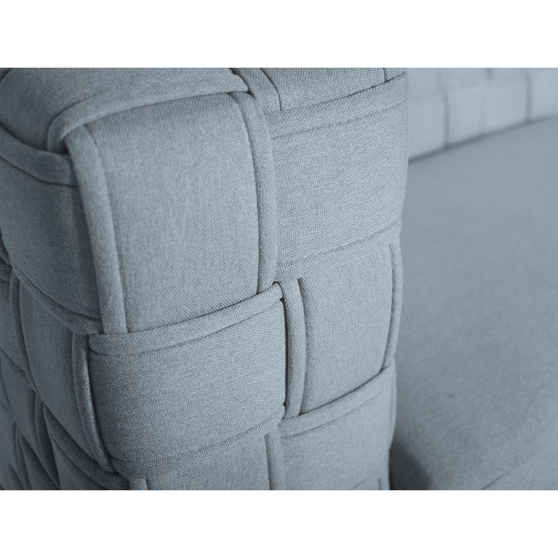 39" Chenille Weaved Accent Chair